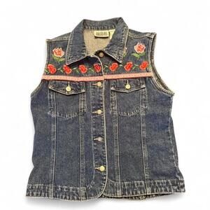 Bill Blass Vintage 100% cotton denim vest